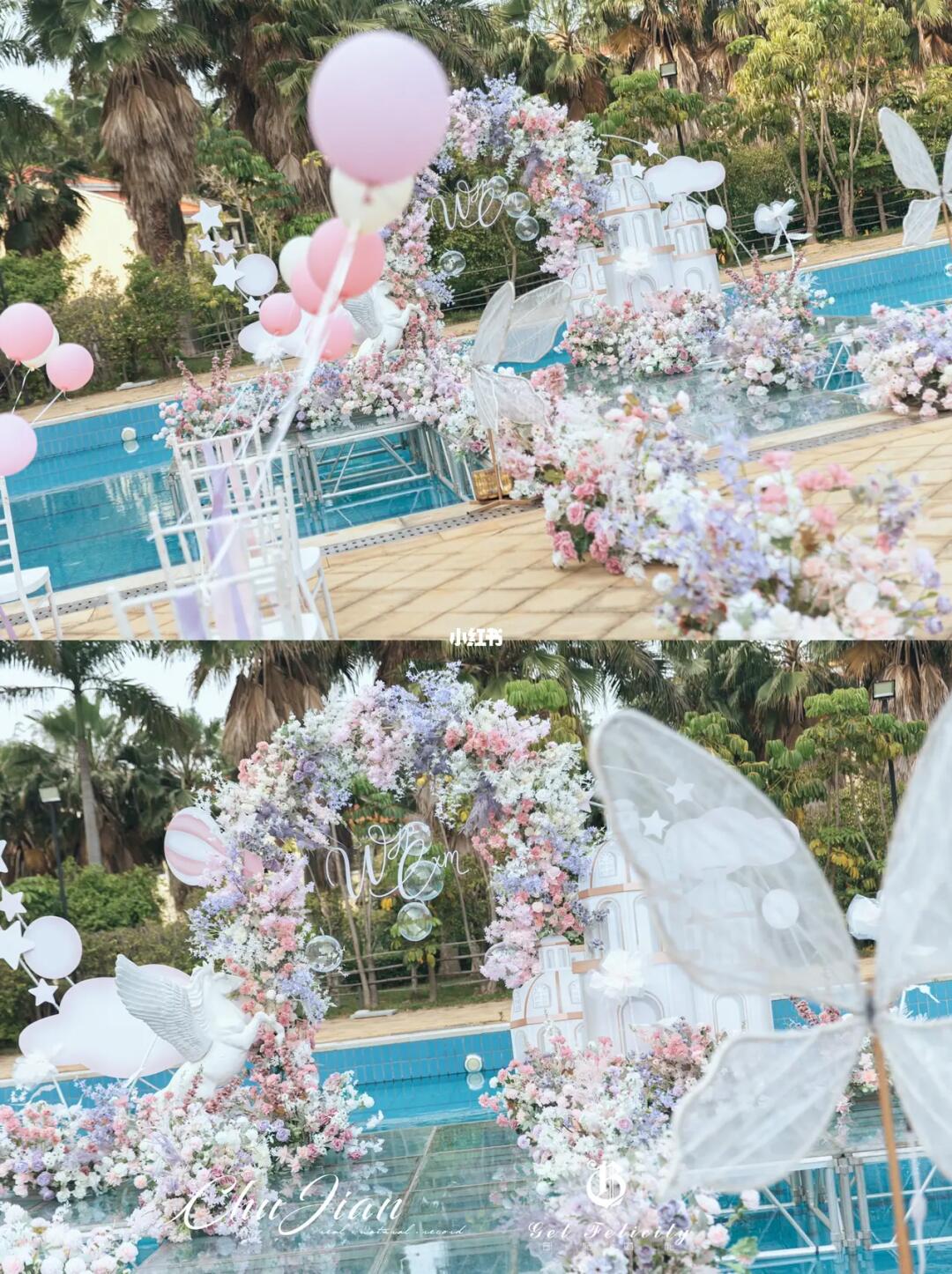 夏日疯狂心动的梦幻泳池婚礼78厦门婚礼策划